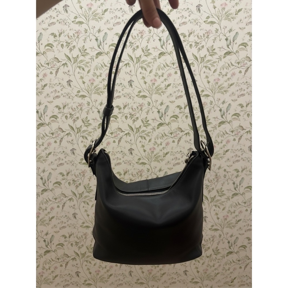 Coach Ergo 9326 Shoulder Bag Women Black Leather Hobo Vintage Minimalist Chic